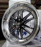 (set of 4) Infamous Racing 22x9 & 22x11 6x139.7  Staggered Milled/ Diamond Machined Lip