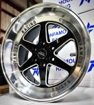 (set of 4) Infamous Racing 20x9 & 20x11 6x139.7  Staggered Milled/ Diamond Machined Lip