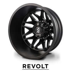 Buy (Set of 6) Dually Wheels Revolt - Matte Black