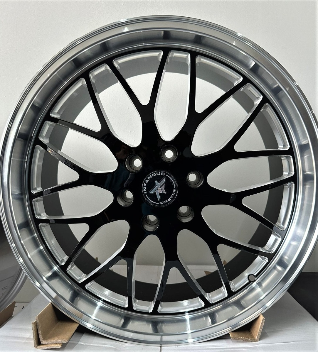 Skip to the end of the images gallery Skip to the beginning of the images gallery (set of 4) Infamous Racing 20x9 & 20x11 6x139.7 Staggered Milled/ Diamond Machined Lip